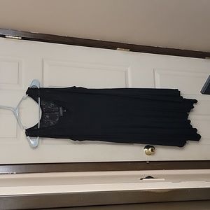 Lane Bryant V neck black dress sz 18/20.